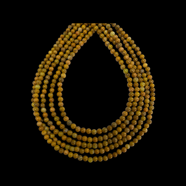 4mm Golden Yellow Jasper Round